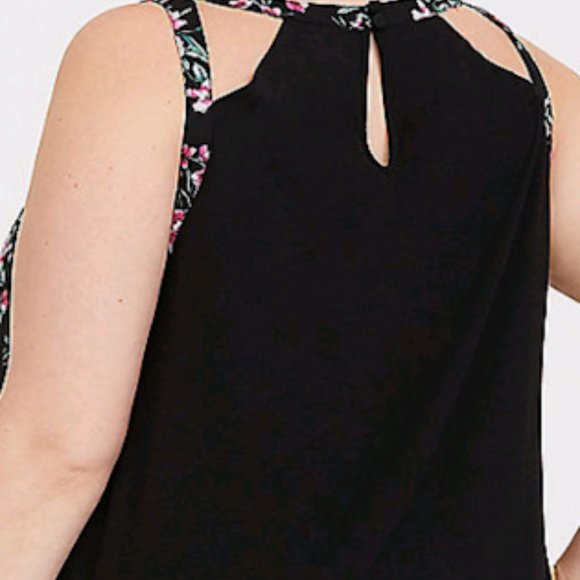 Torrid NWT Tropical Floral Strappy Cami Tank Top - Picture 2 of 6